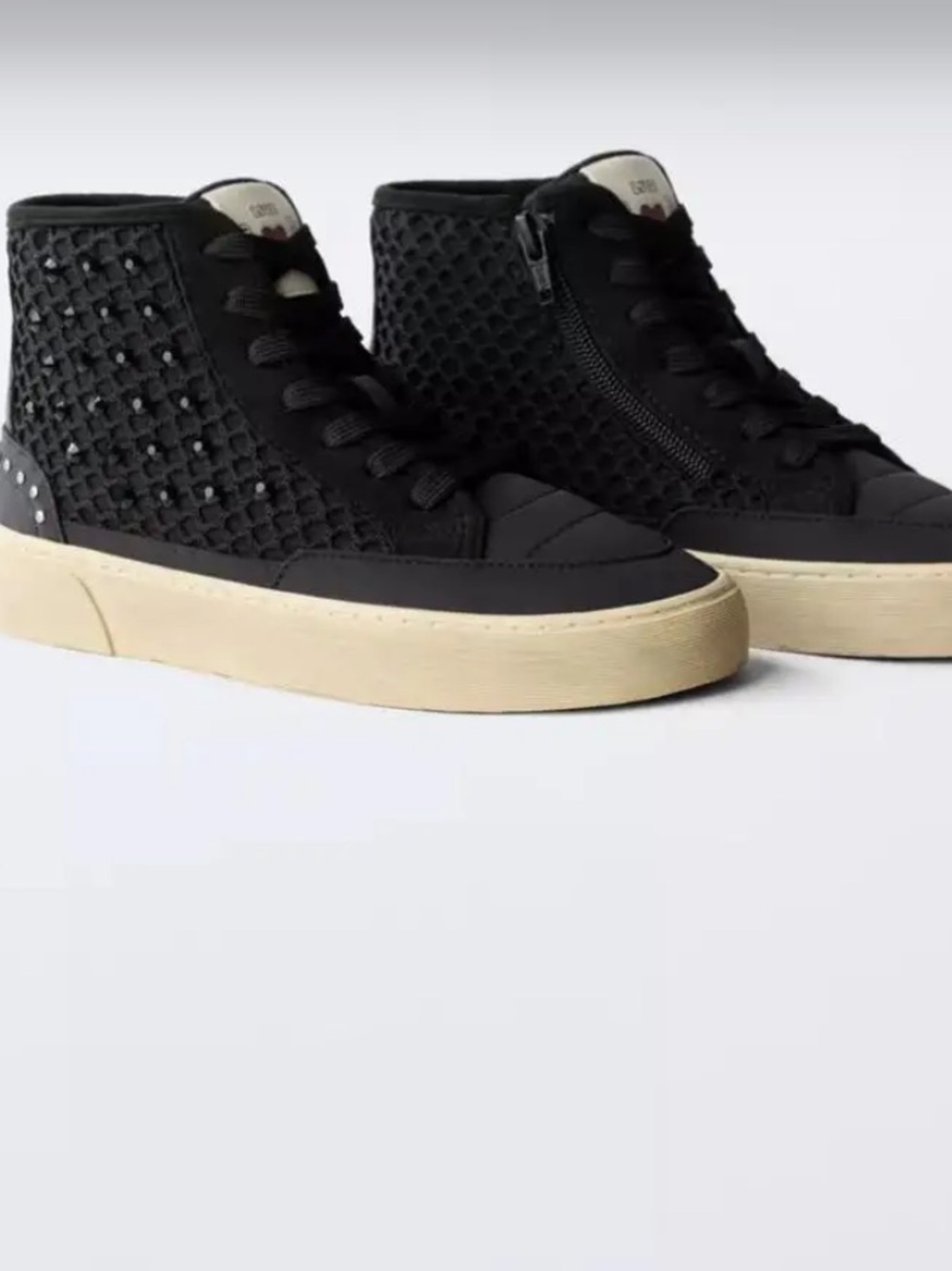 Kids Zara Girls Black Beaded Hightop
Sneakers